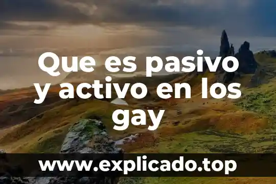 Niños haciéndole bullying a otro niño que es gay 6 Que es pasivo y activo en los gay