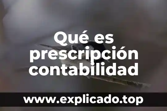Qué es la acción de prescripción 7 Qué es prescripción contabilidad
