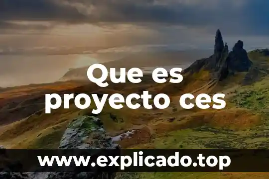Qué es un proyecto prevenir de enfermedades 5 Que es proyecto ces