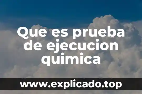 Que es la prueba smart error 303 7 Que es prueba de ejecucion quimica