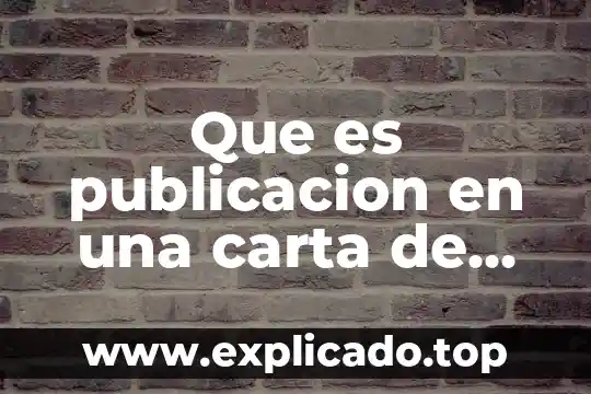 Que es una opinión con ejemplos 3 Que es publicacion en una carta de opinion