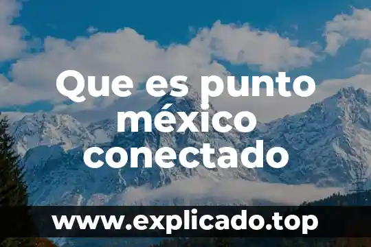 Que es dg distribuidor general conectado 3 Que es punto méxico conectado