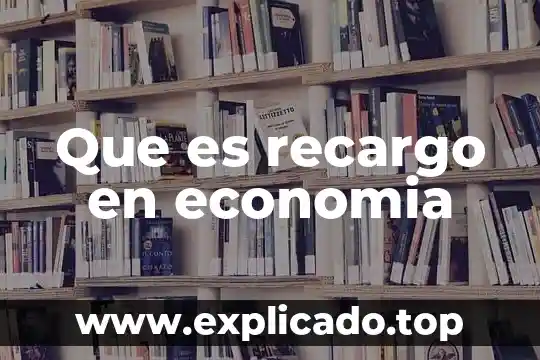 Que es la pet en economia 4 Que es recargo en economia