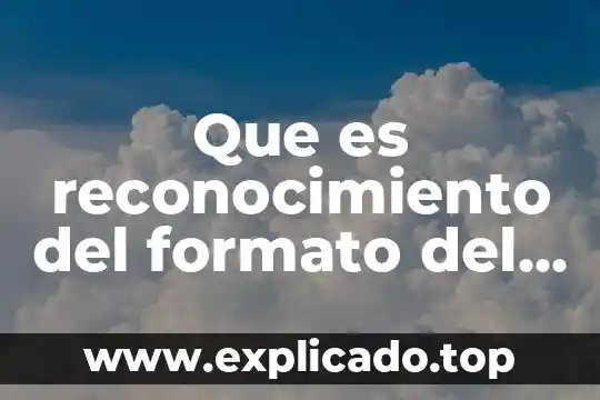 Qué es formato no indizarles en informática 8 Que es reconocimiento del formato del enunciado