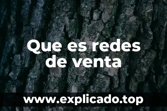 Que es interconectividad de redes 4 Que es redes de venta