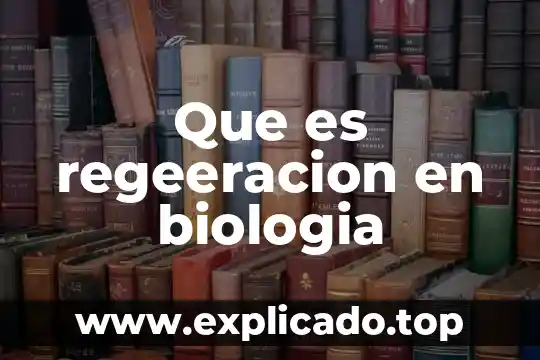 Qué es la distancia de trabajo en biología 6 Que es regeeracion en biologia