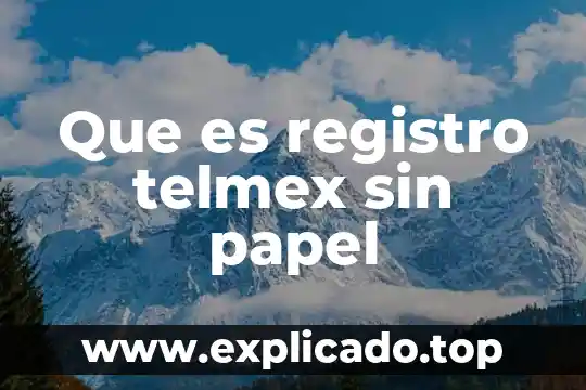 Que es papel a4 en word 5 Que es registro telmex sin papel