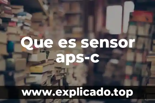 Que es el sensor de la camara digital 7 Que es sensor aps-c