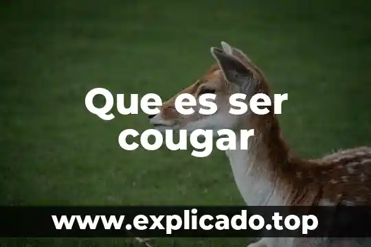 Que es ser apasionado en el amor 6 Que es ser cougar