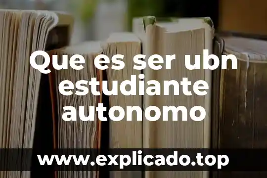 Que es apicola en contabilidad 3 Que es ser ubn estudiante autonomo