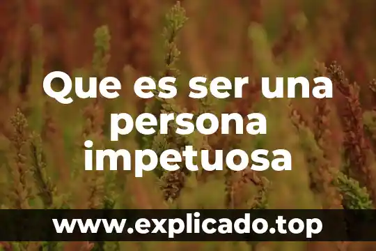 Sistema de admisión doble que es 5 Que es ser una persona impetuosa