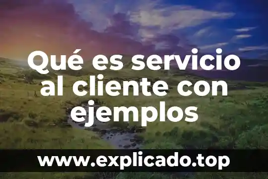 Qué es un percil ejemplos 3 Qué es servicio al cliente con ejemplos