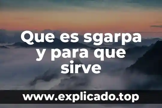Que es metoclopramida para que sirve 8 Que es sgarpa y para que sirve
