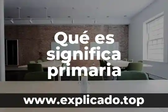 Que es una partición primaria 8 Qué es significa primaria