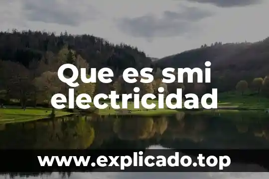 Que es la electricidad interna 6 Que es smi electricidad