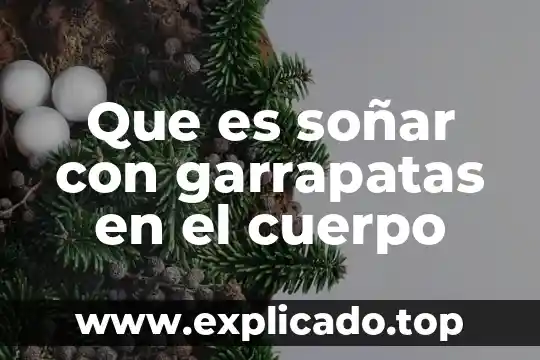 Que es soñar con garrapatas en el cuerpo