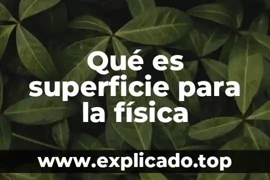 Que es cargar en fisica 4 Qué es superficie para la física