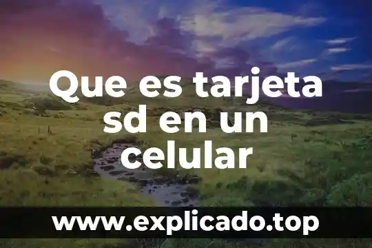 Que es tarjeta adicional 4 Que es tarjeta sd en un celular
