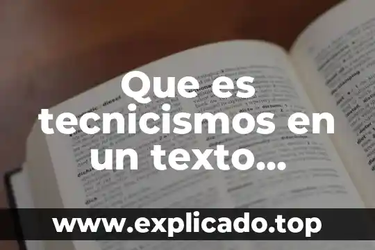 Que es un texto con una moraleja 3 Que es tecnicismos en un texto cientifico