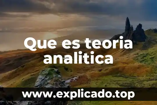 Que es el valor aproximado en quiica analitica 7 Que es teoria analitica