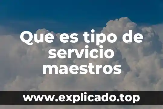 Que es un documentos maestros de word 4 Que es tipo de servicio maestros