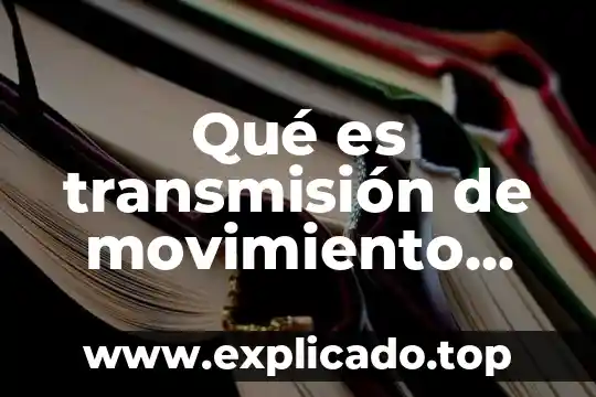 Qué es el nivel trófico en la cadena alimenticia 3 Qué es transmisión de movimiento por cadena