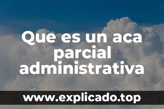 Qué es una tutoría administrativa 8 Que es un aca parcial administrativa