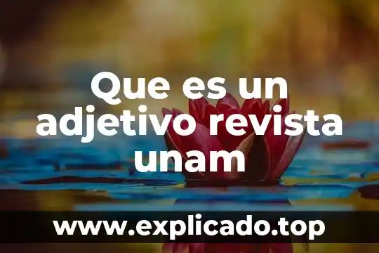 Que es un articulo de revista yahoo 3 Que es un adjetivo revista unam