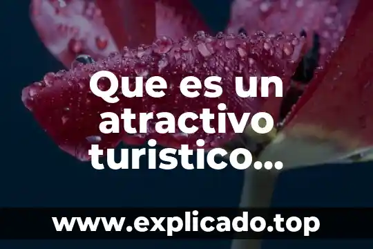 Que es el nivel de atractivo de una persona 5 Que es un atractivo turistico definicion corta