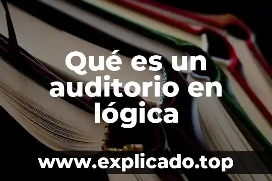 Que es la seguridad logica y confidencial 7 Qué es un auditorio en lógica