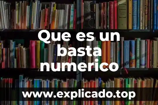 Que es una clasificacion de sistema numerico 6 Que es un basta numerico