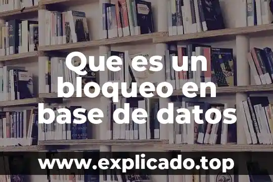 ¿Qué es importación y exportación de una base de datos? 3 Que es un bloqueo en base de datos