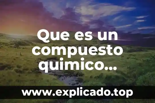 Que es y de que esta compuesto el sistema limbico 8 Que es un compuesto quimico quimico