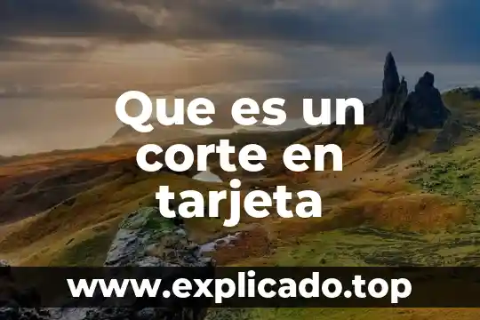 Que es el corte carre de cerdo 8 Que es un corte en tarjeta