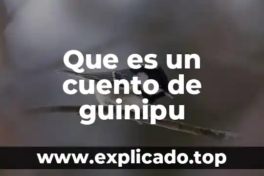 Que es tramaen un cuento 3 Que es un cuento de guinipu