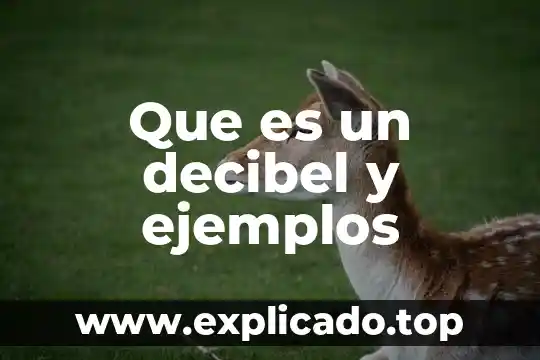 Que es un circuito electrico ejemplos 5 Que es un decibel y ejemplos