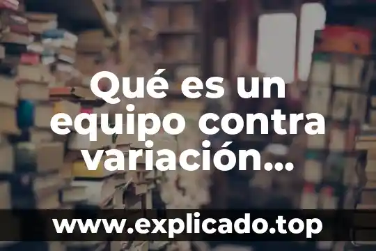 Qué es mezcladora eléctrica 3 Qué es un equipo contra variación eléctrica