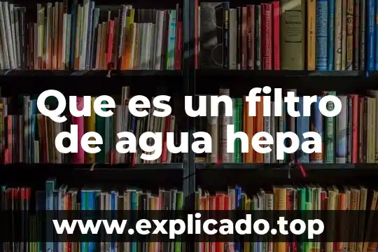 Qué es el filtro de gasolina y función 6 Que es un filtro de agua hepa