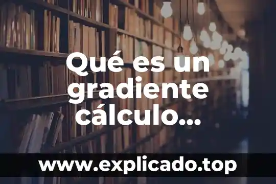 Qué es un ensayo literario edu 4 Qué es un gradiente cálculo vectorial edu