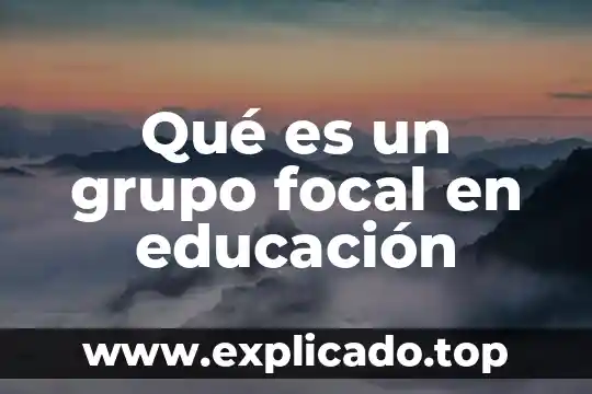 Cuando la célula asimila compuestos nutrición que es 7 Qué es un grupo focal en educación