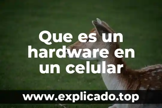Que es el id del celular 5 Que es un hardware en un celular