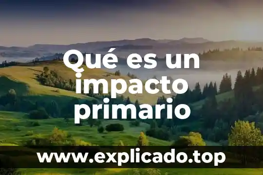 Qué es un cloroplasto primario 5 Qué es un impacto primario