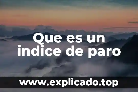 ¿Qué es el índice acústico o tesitura? 4 Que es un indice de paro