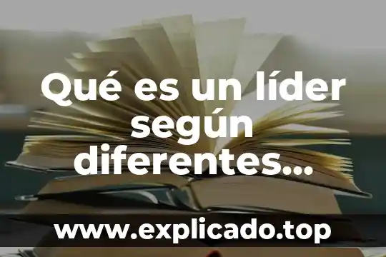 Que es gestion de cobranza segun autores 3 Qué es un líder según diferentes autores