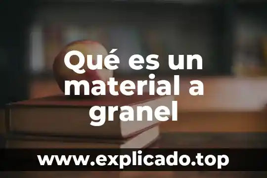 Que es material amigable 6 Qué es un material a granel