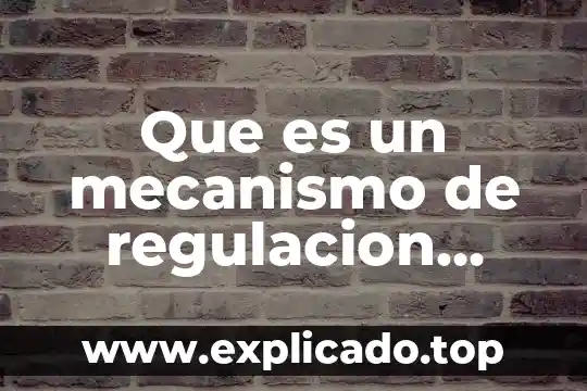 Qué es el mecanismo de infección 7 Que es un mecanismo de regulacion dibujos