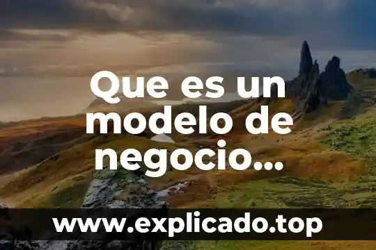 Que es una unidad estrategicas de negocio 4 Que es un modelo de negocio descriptivo