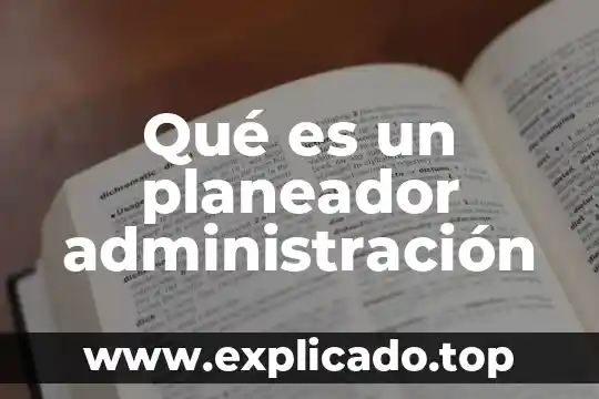 Que es el margen en administracion 7 Qué es un planeador administración