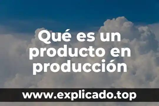 Qué es matriz insumo producto en macroeconomía 5 Qué es un producto en producción