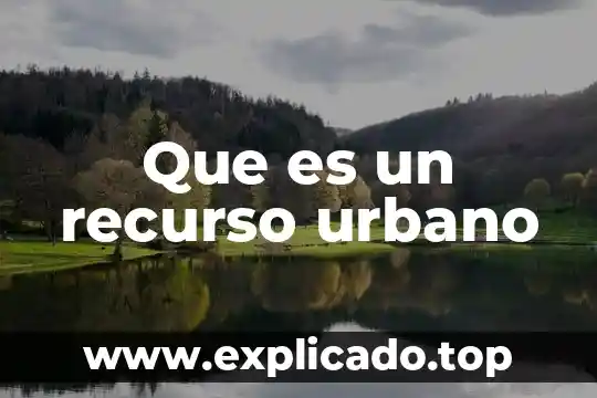 Que es el recurso de revocacion en linea 4 Que es un recurso urbano